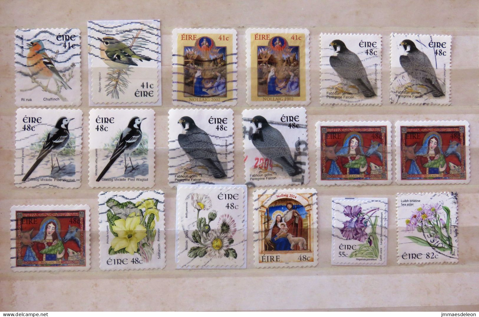 Ireland 2002 - 2009 Birds Christmas Flowers - Used Stamps