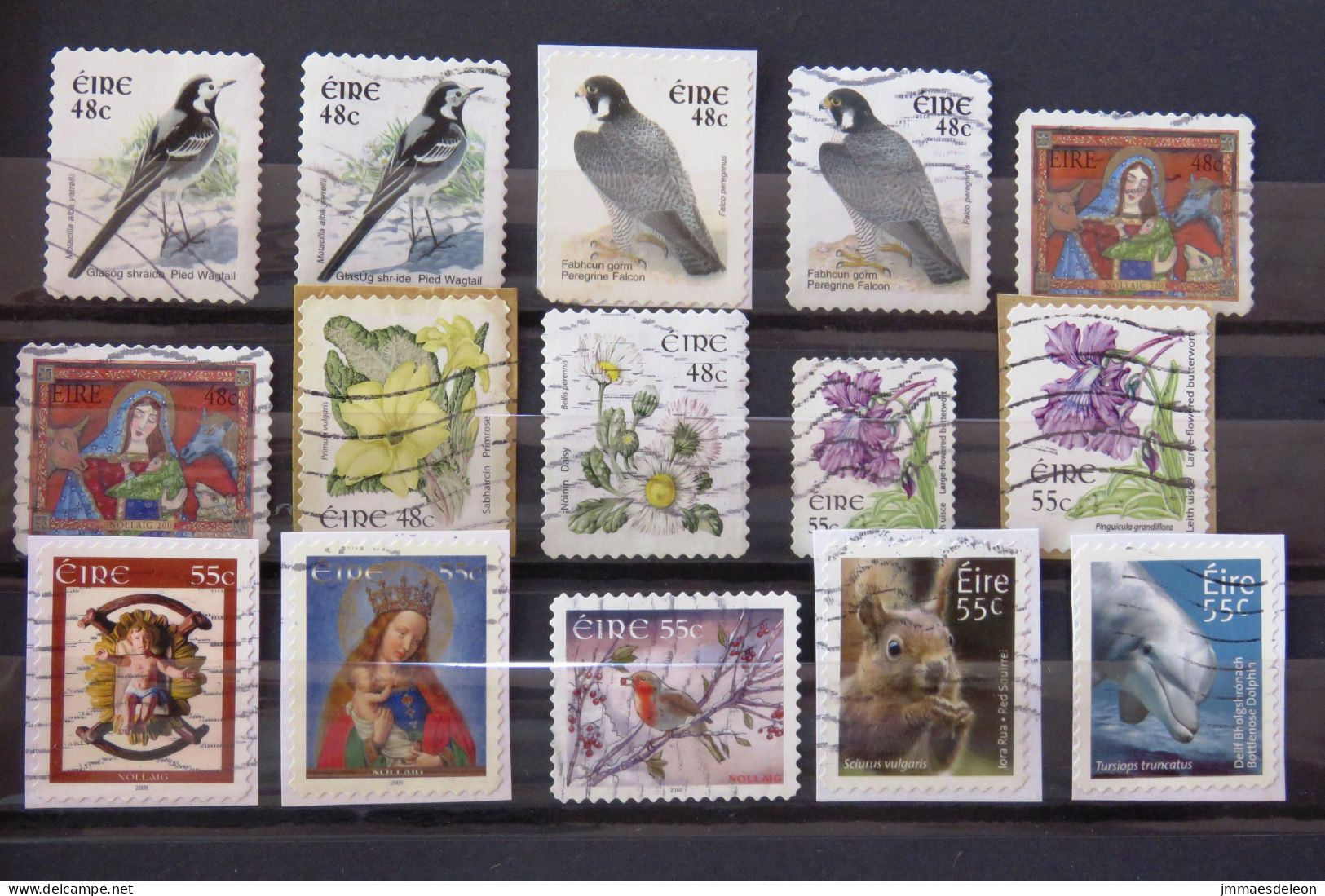 Ireland 2003 - 2011 Birds Christmas Flowers Squirrel Dolphin - Used Stamps