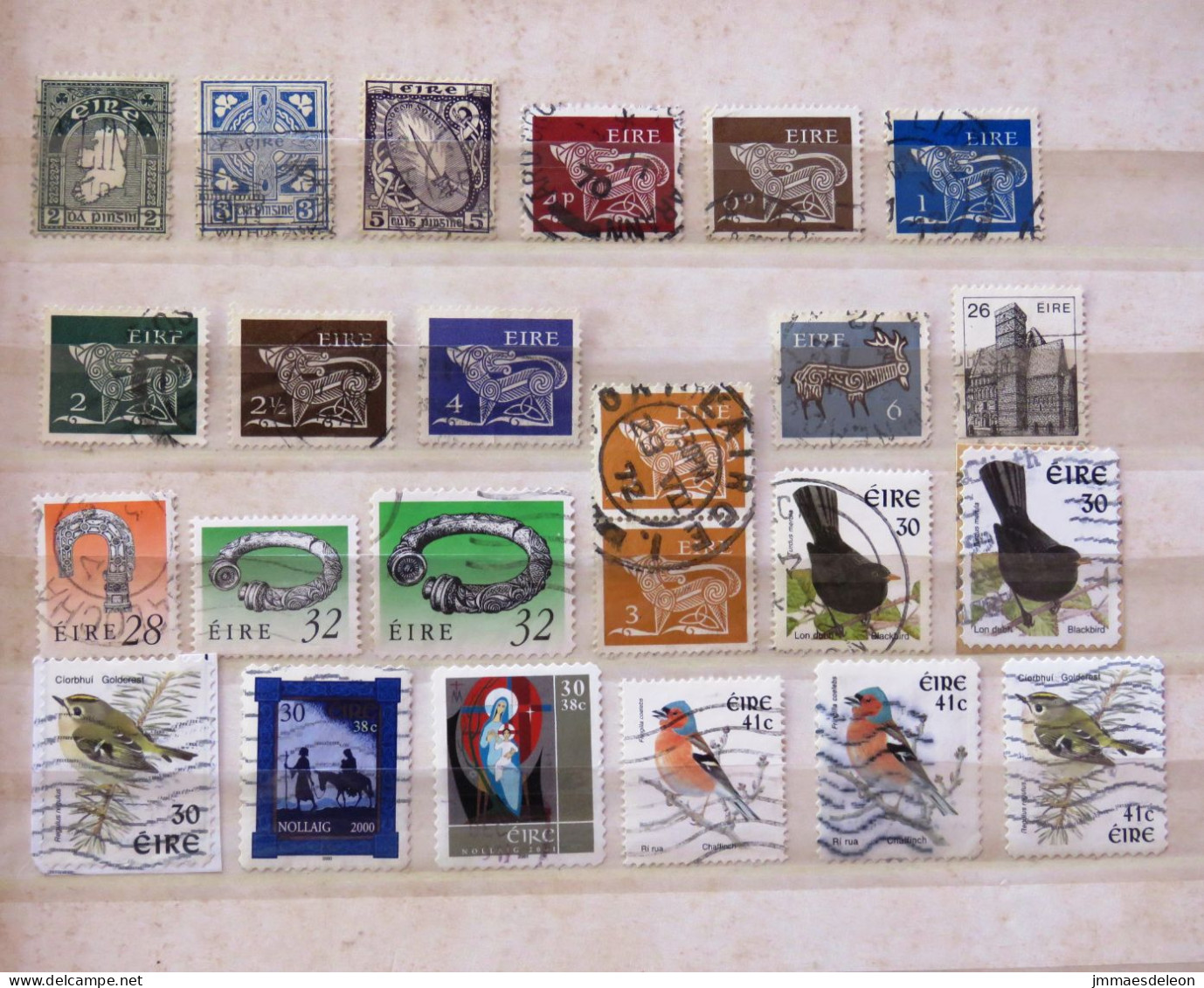 Ireland 1941 - 2002 Map Sword Celtic Animals Jewelry Birds Christmas - Used Stamps