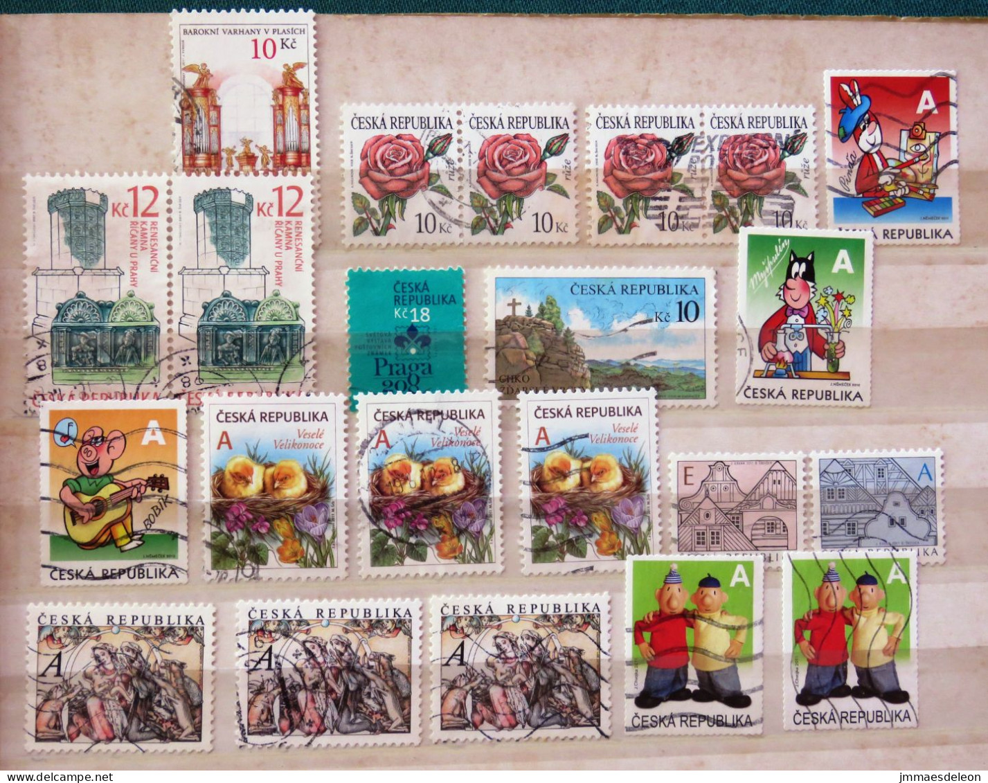 Czech Rep. 2007 - 2011 Flowers Architecture Music Cartoons - Used Stamps