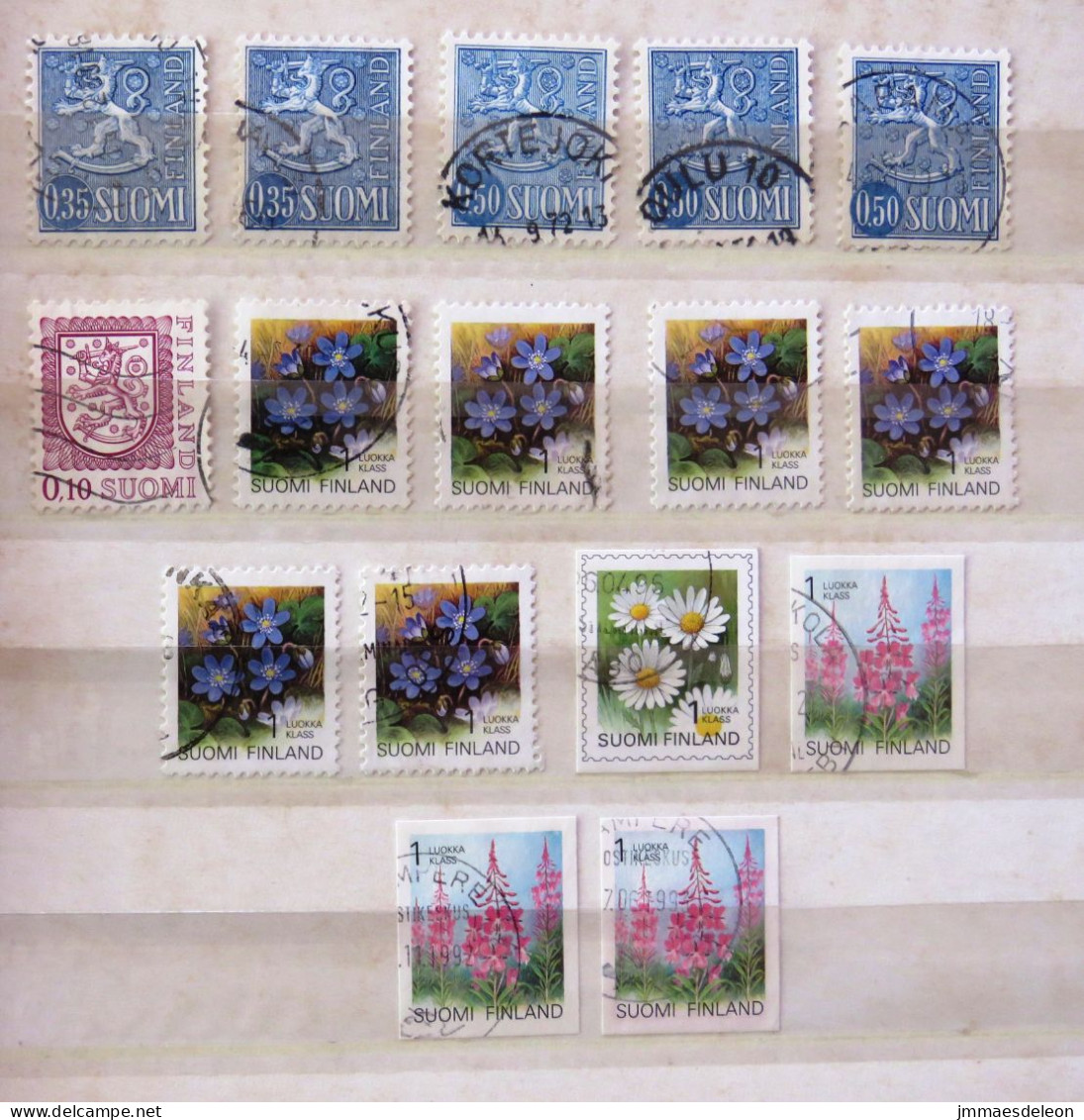 Finland 1963 - 1990 Lion Arms Flowers - Used Stamps