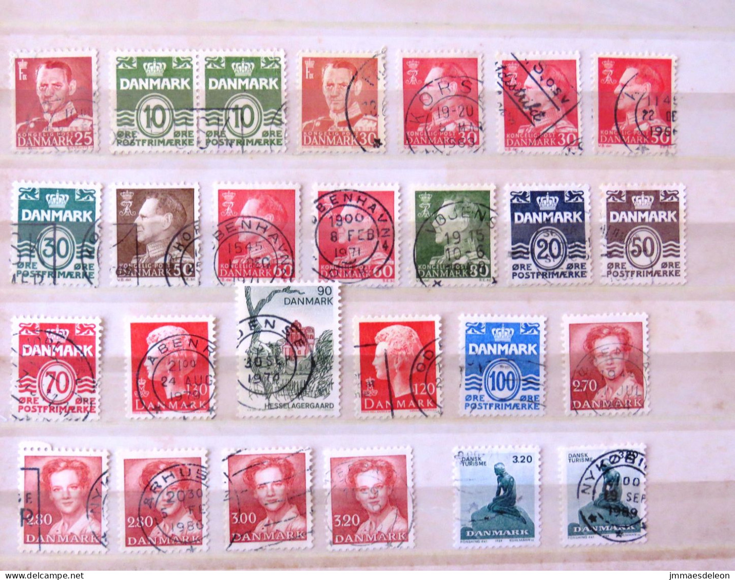 Denmark 1948 - 1989 King Queen Castle Mermaid - Used Stamps