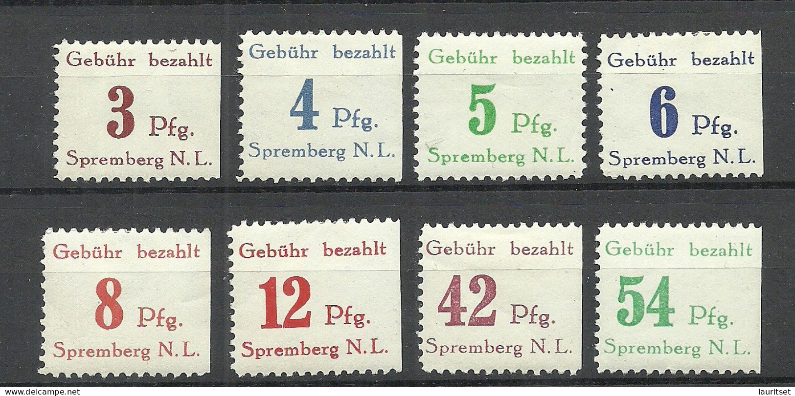 BRD Germany 1946 Lokalausgabe STREMBERG Michel 7 - 14 A * - Postfris