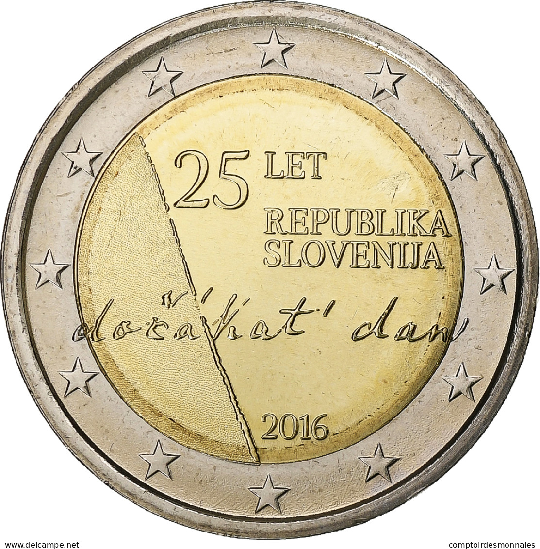 Slovénie, 2 Euro, 2016, Bimétallique, SPL+ - Slovenia