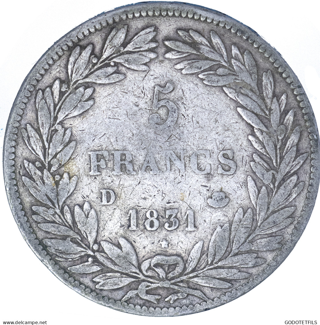 Louis-Philippe-5 Francs 1831 Lyon - 5 Francs