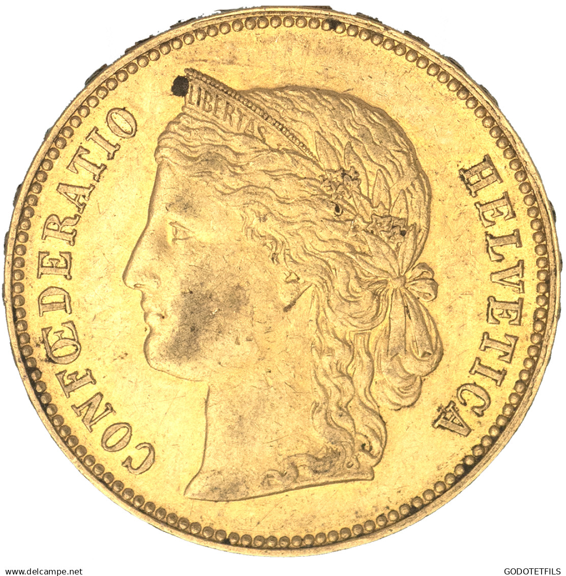 Suisse- 20 Francs Confédération Helvétique 1896 Berne - 20 Franken (oro)