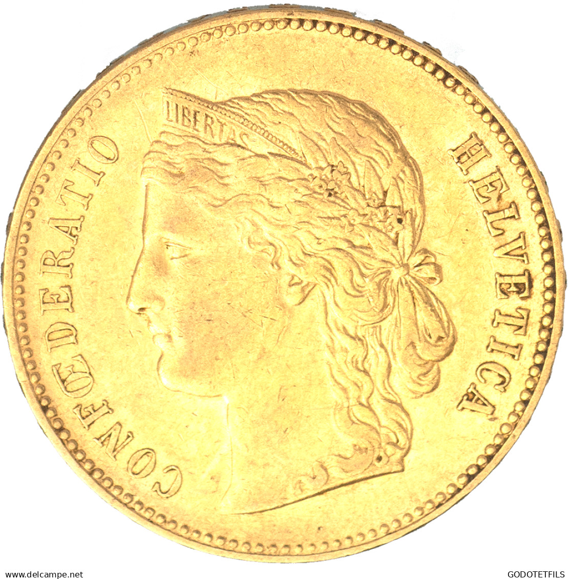 Suisse- 20 Francs Confédération Helvétique 1896 Berne - 20 Franken (gold)