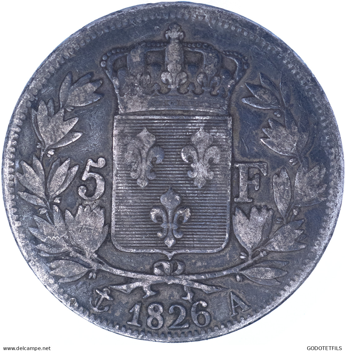 Charles X-5 Francs 1826 Paris - 5 Francs