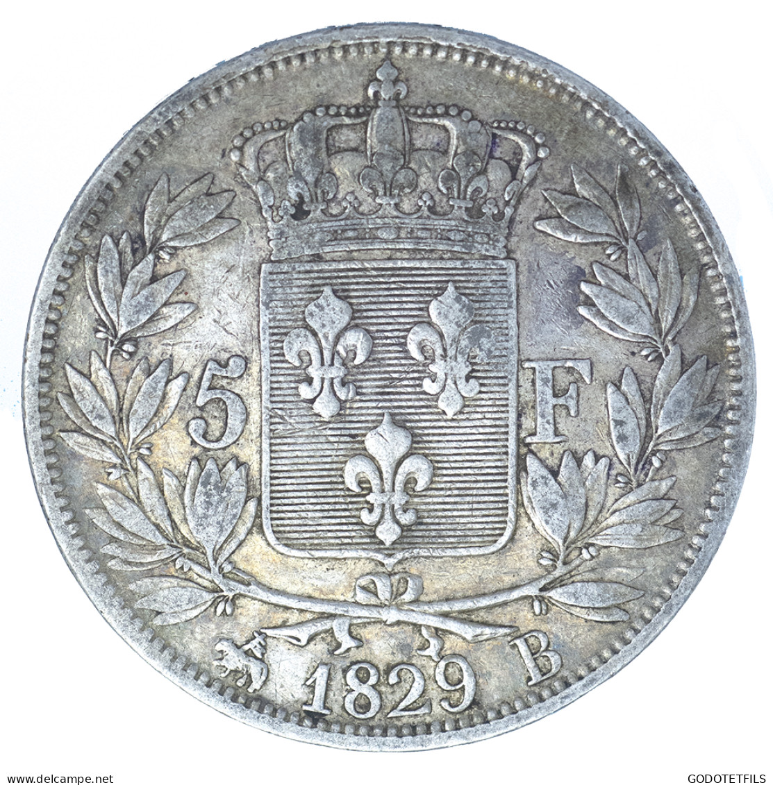 Charles X-5 Francs 1829 Rouen - 5 Francs