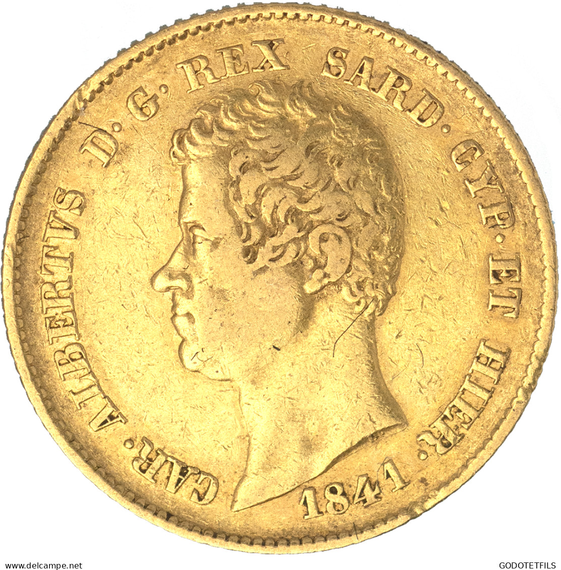 Italie-Royaume De Sardaigne-20 Lire Charles-Albert Ier 1841 Gênes - Piemonte-Sardegna, Savoia Italiana