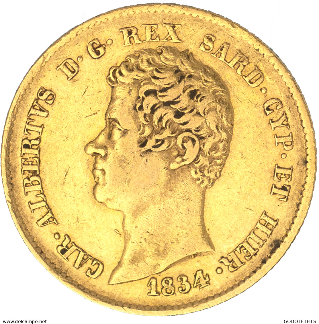Italie-Royaume De Sardaigne-20 Lire Charles-Albert 1834 Gênes - Piemont-Sardinien-It. Savoyen