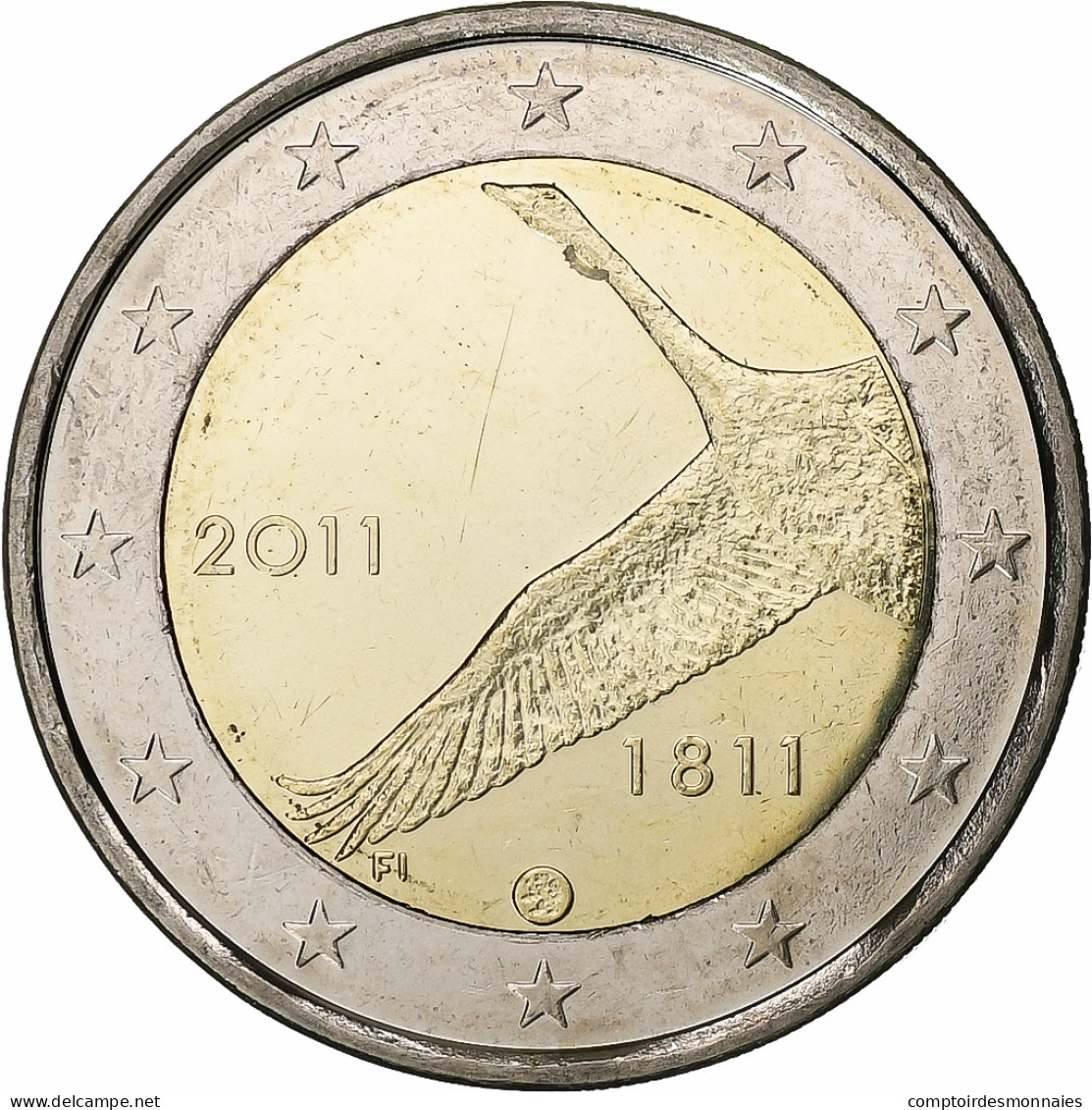 Finlande, 2 Euro, 2011, Bimétallique, SPL+ - Finnland