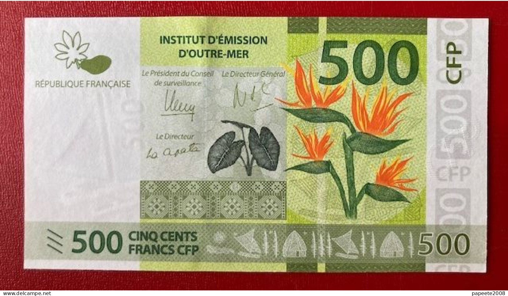 Nouvelle Calédonie - 500 FCFP - 2014 / 1er Jeu De Signatures / Noyer-de Seze-La Cognata - Neuf  / Jamais Circulé - Nouméa (Neukaledonien 1873-1985)