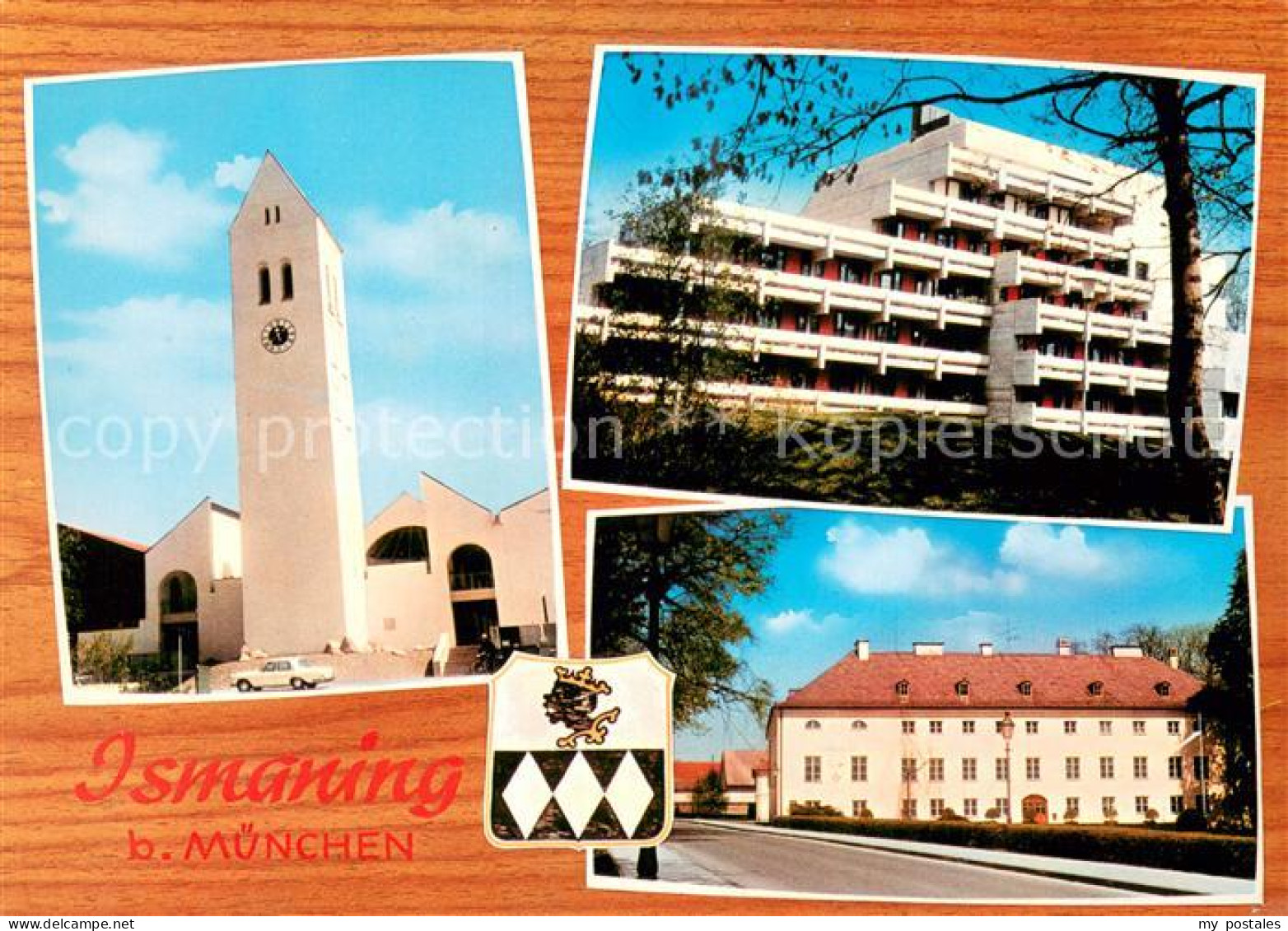 73737176 Ismaning Kirche Hotel Strassenpartie Ismaning - Ismaning