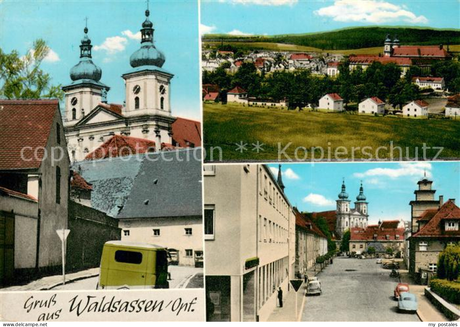 73737167 Waldsassen Basilika Panorama Strassenpartie Waldsassen - Waldsassen