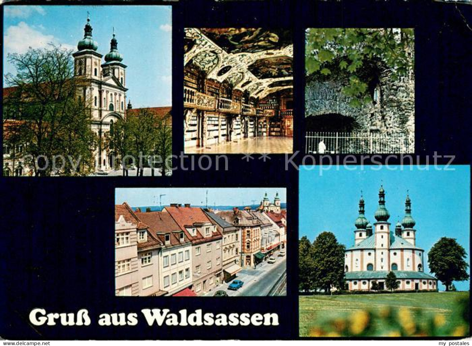 73737110 Waldsassen Basilika Bibliotheksaal Lourdesgrotte Ludwigstrasse Kappl Wa - Waldsassen