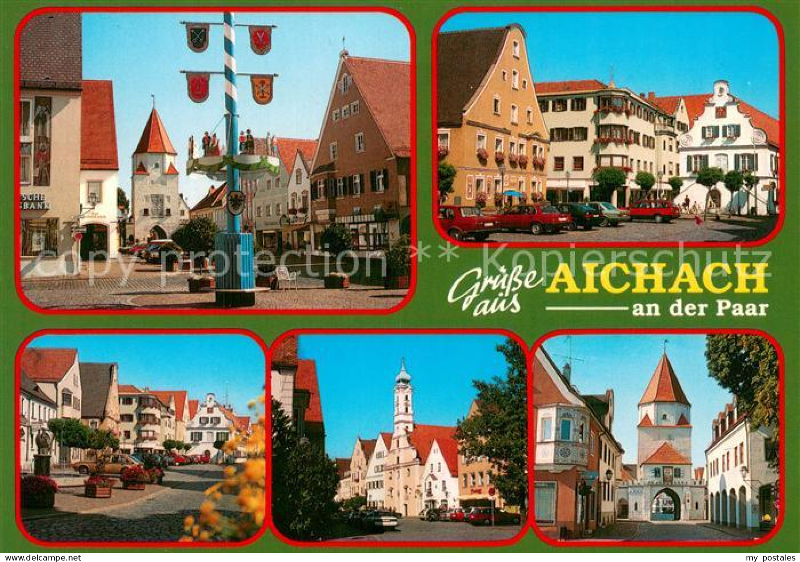 73736820 Aichach Motive Stadtzentrum Altstadt Unteres Tor Aichach - Aichach