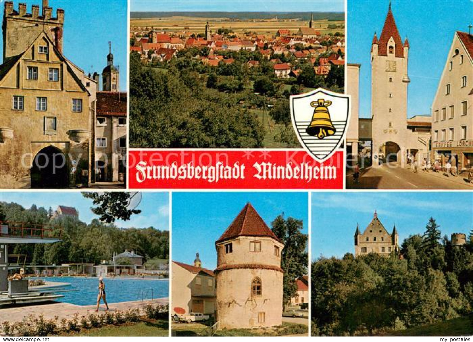 73736800 Mindelheim Teilansichten Frundsbergstadt Stadttor Turm Freibad Burg Min - Mindelheim