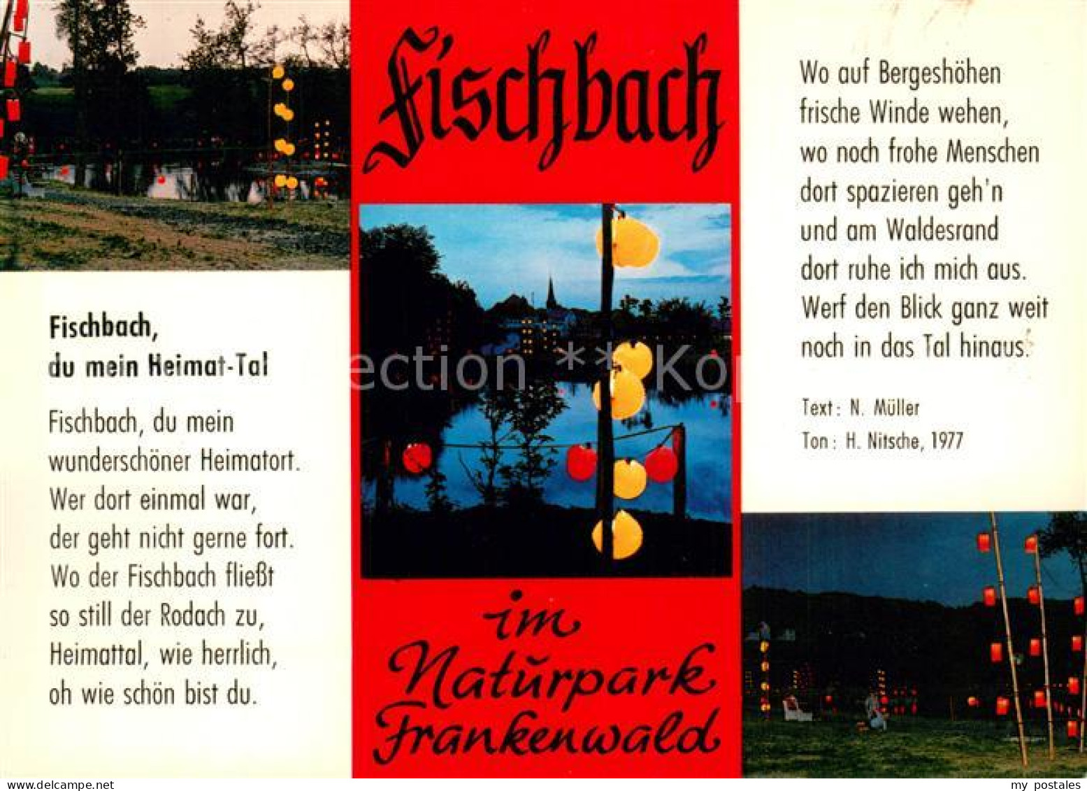 73736720 Fischbach Kronach Gedicht Von N. Mueller Parkanlage Mit Beleuchtung Fis - Kronach