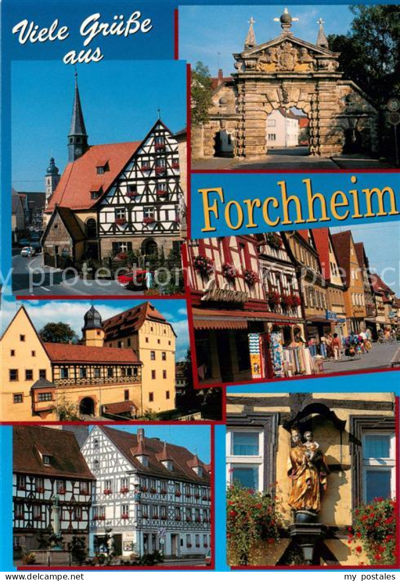 73736684 Forchheim Oberfranken Motive Innenstadt Altstadt Fachwerkhaeuser Burg N - Forchheim