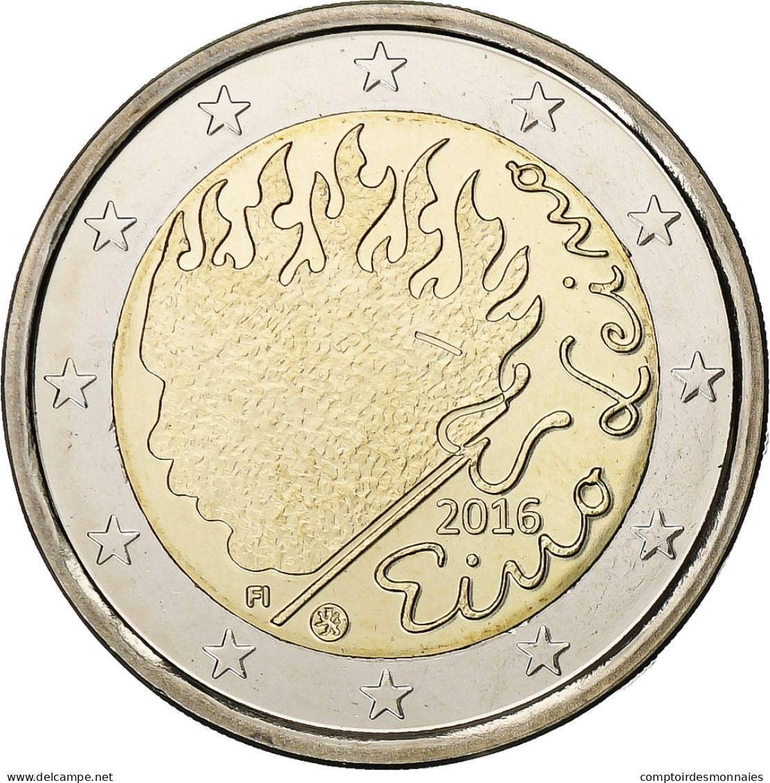 Finlande, 2 Euro, 2016, Bimétallique, SPL, KM:New - Finlandía