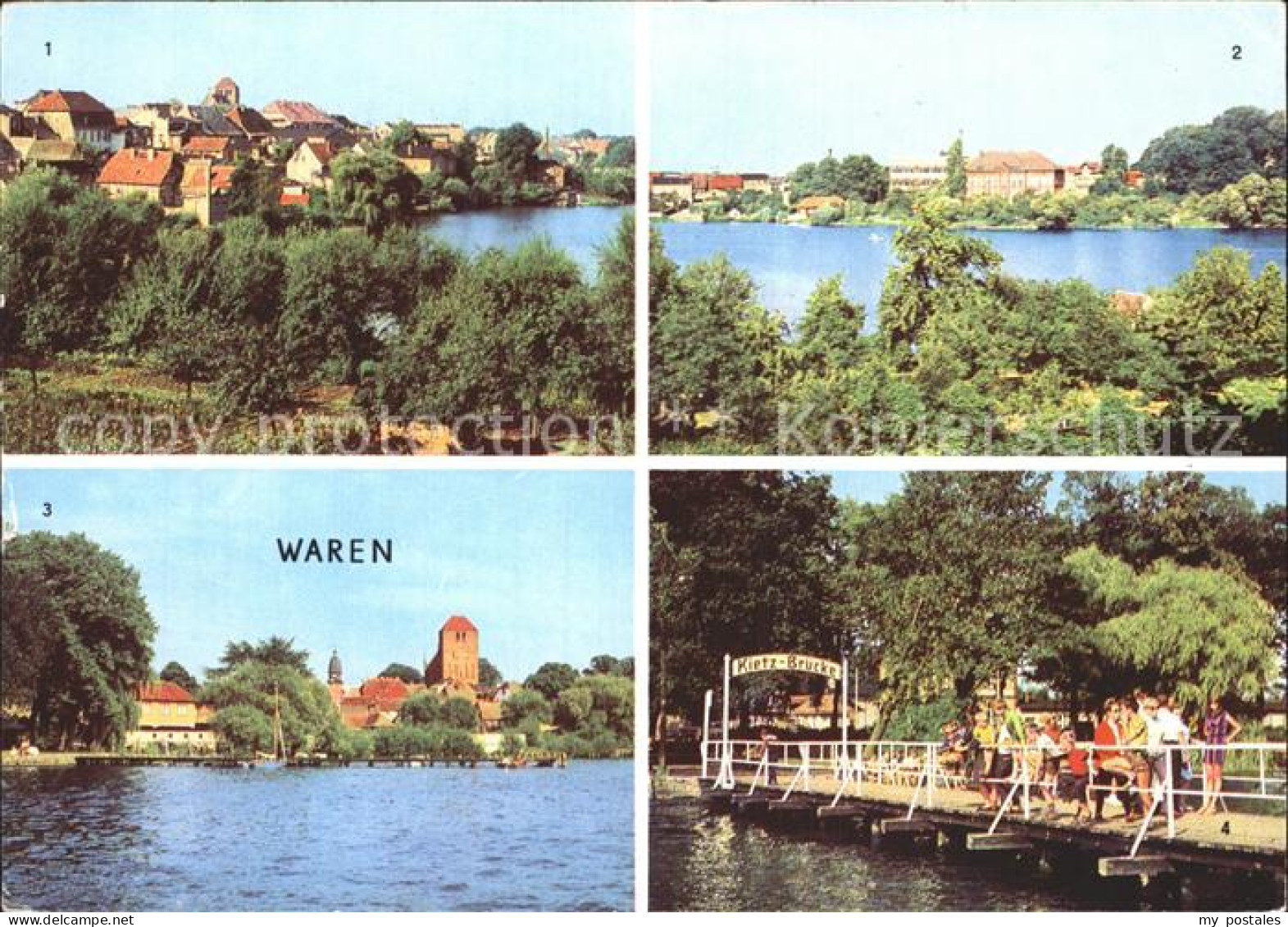 72375643 Waren Mueritz Tiefwarensee Blick Von Der Kietzer Bruecke  Waren - Waren (Müritz)