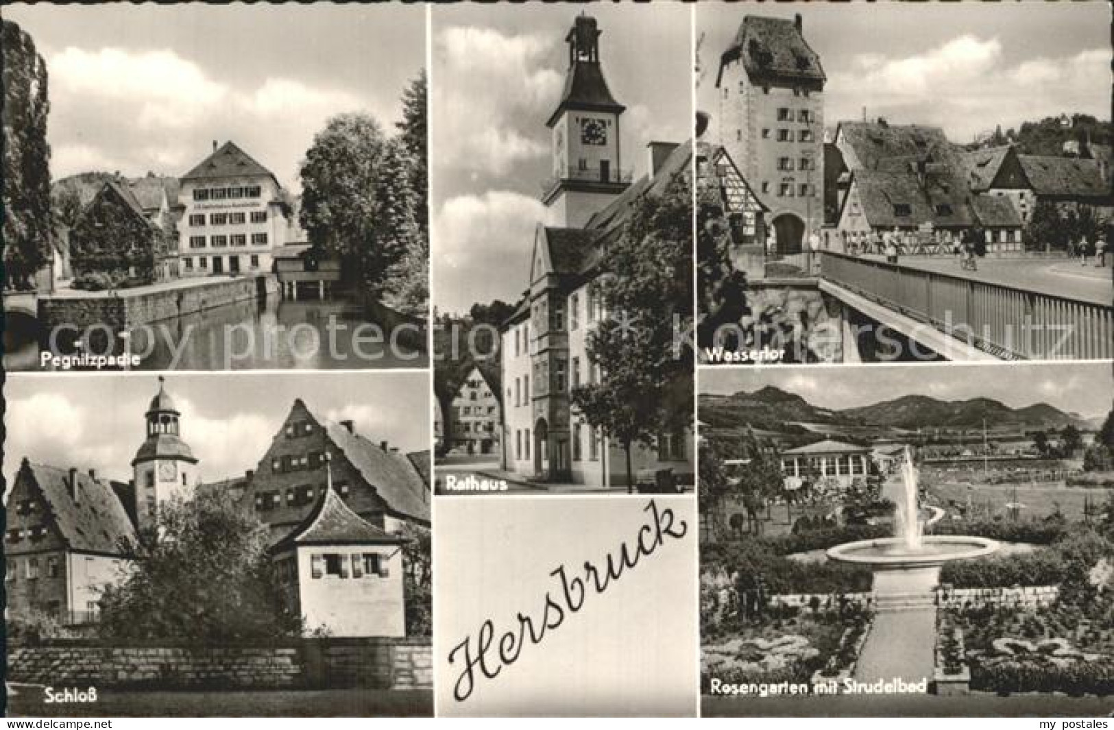 72373364 Hersbruck Rosengarten Strudelbad Wassertor Rathaus  Hersbruck - Hersbruck