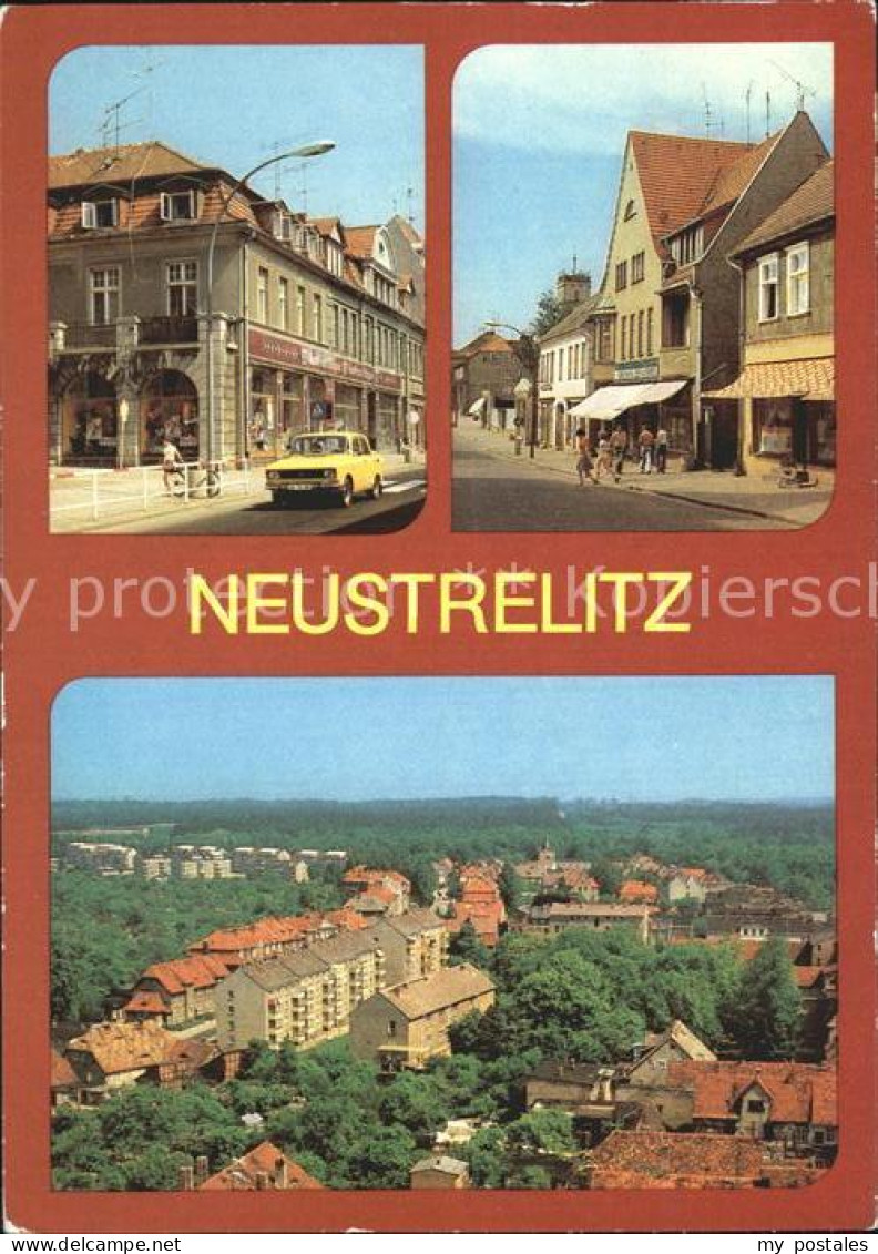 72372295 Neustrelitz Wilhelm Pieck Strasse Strelitzer Strasse Teilansicht Neustr - Neustrelitz