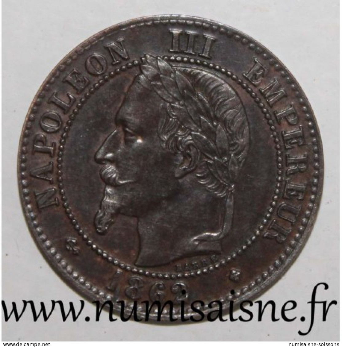 GADOURY 104 - 2 CENTIMES 1862 BB - Grand BB - Strasbourg - TYPE NAPOLEON III - KM 796 - TTB/SUP - 2 Centimes