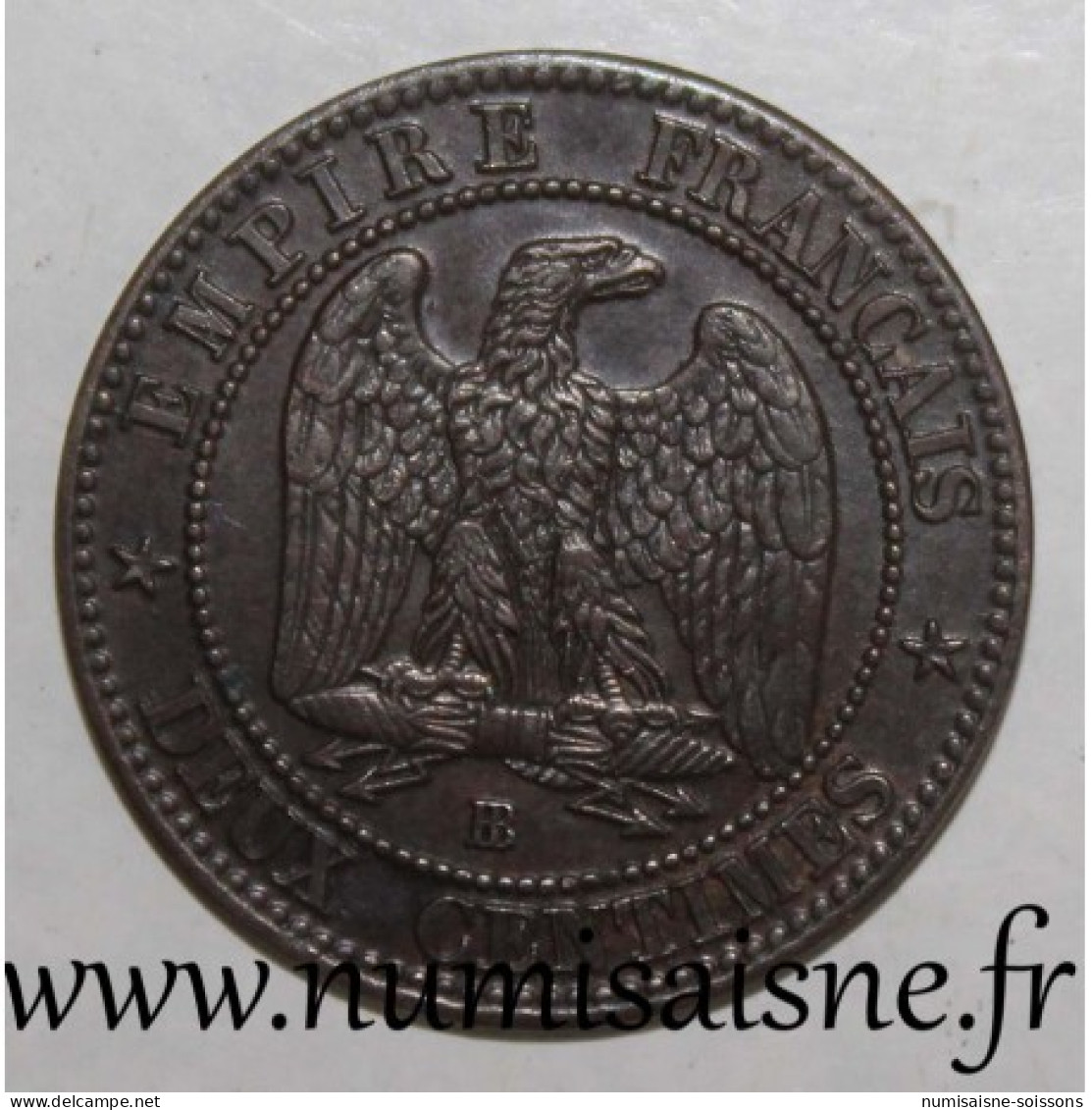 GADOURY 104 - 2 CENTIMES 1862 BB - Grand BB - Strasbourg - TYPE NAPOLEON III - KM 796 - TTB/SUP - 2 Centimes
