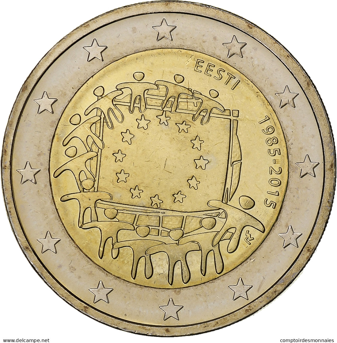 Estonie, 2 Euro, 2015, Vantaa, Bimétallique, SPL+ - Estland