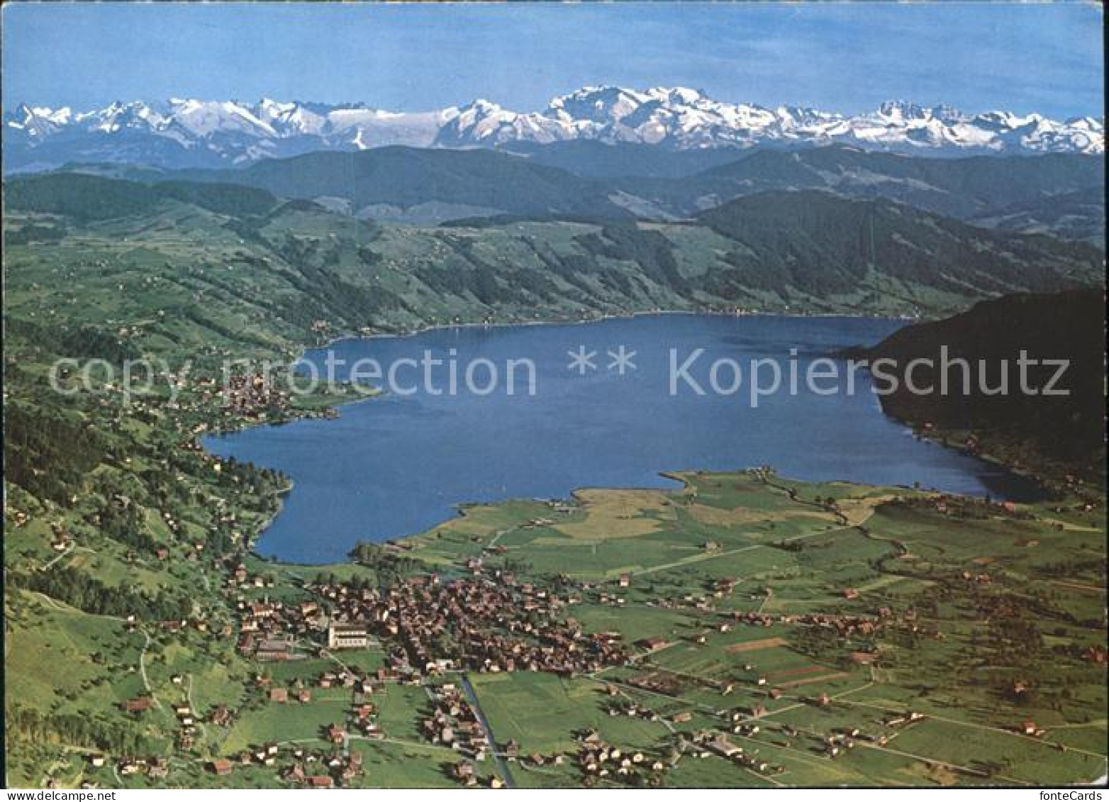 11891319 Aegeri Aegeri Unteraegeri Unter-Aegeri ZG Mit See Und Alpen Fliegeraufn - Autres & Non Classés