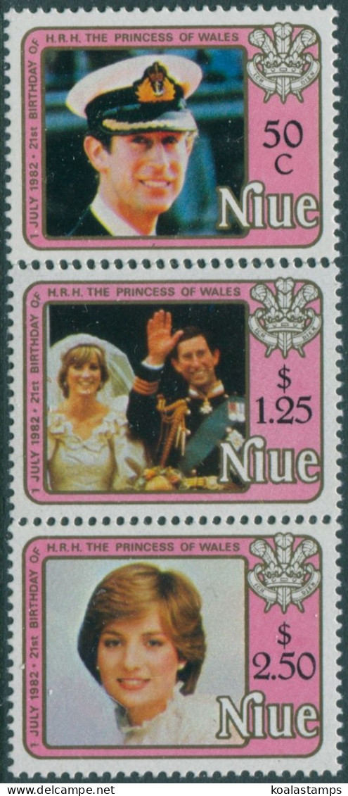 Niue 1982 SG454-456 Princess Of Wales Birthday Set MNH - Niue