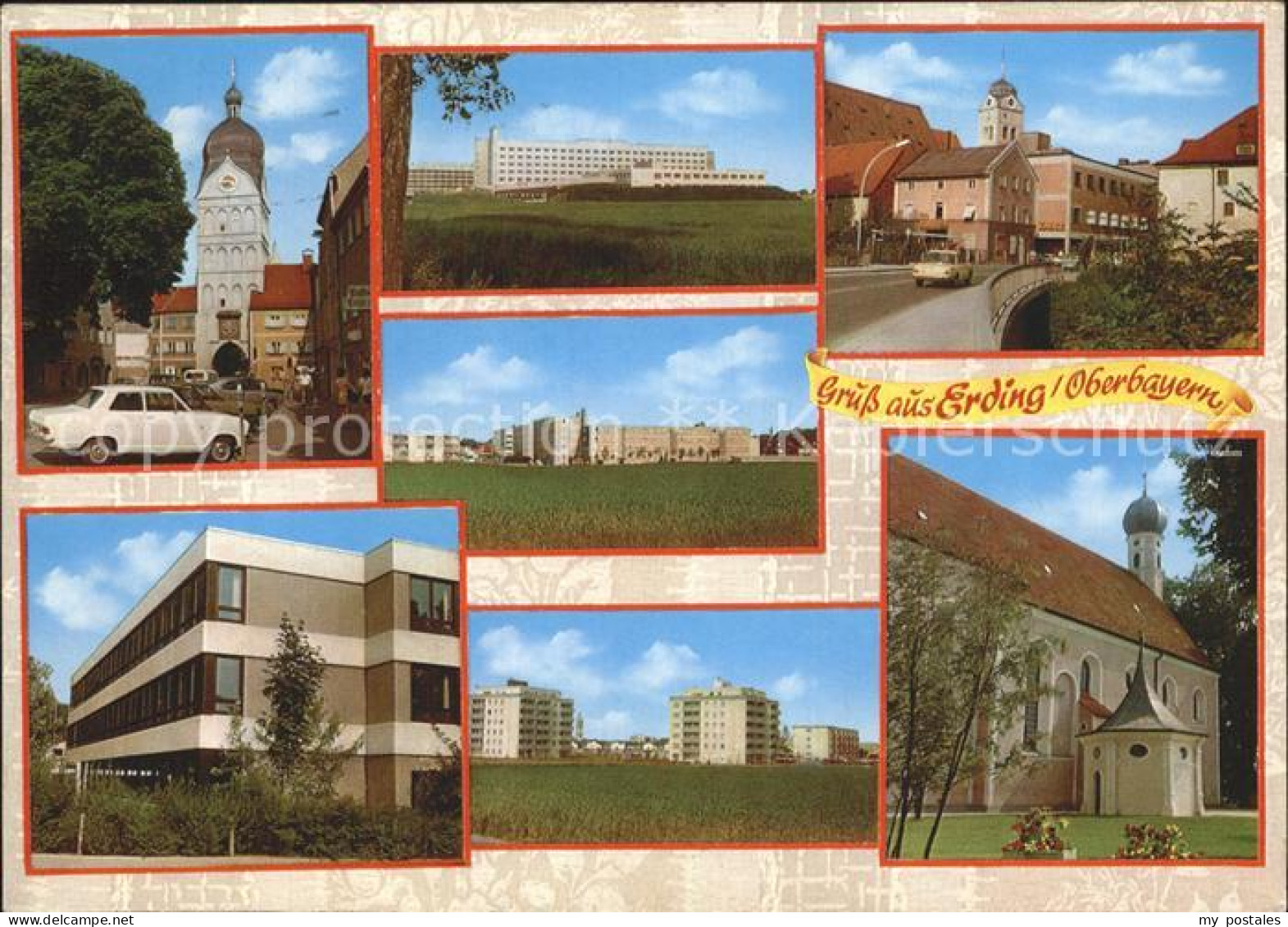 72368013 Erding Kirche Neubauten Hochhaeuser Erding - Erding