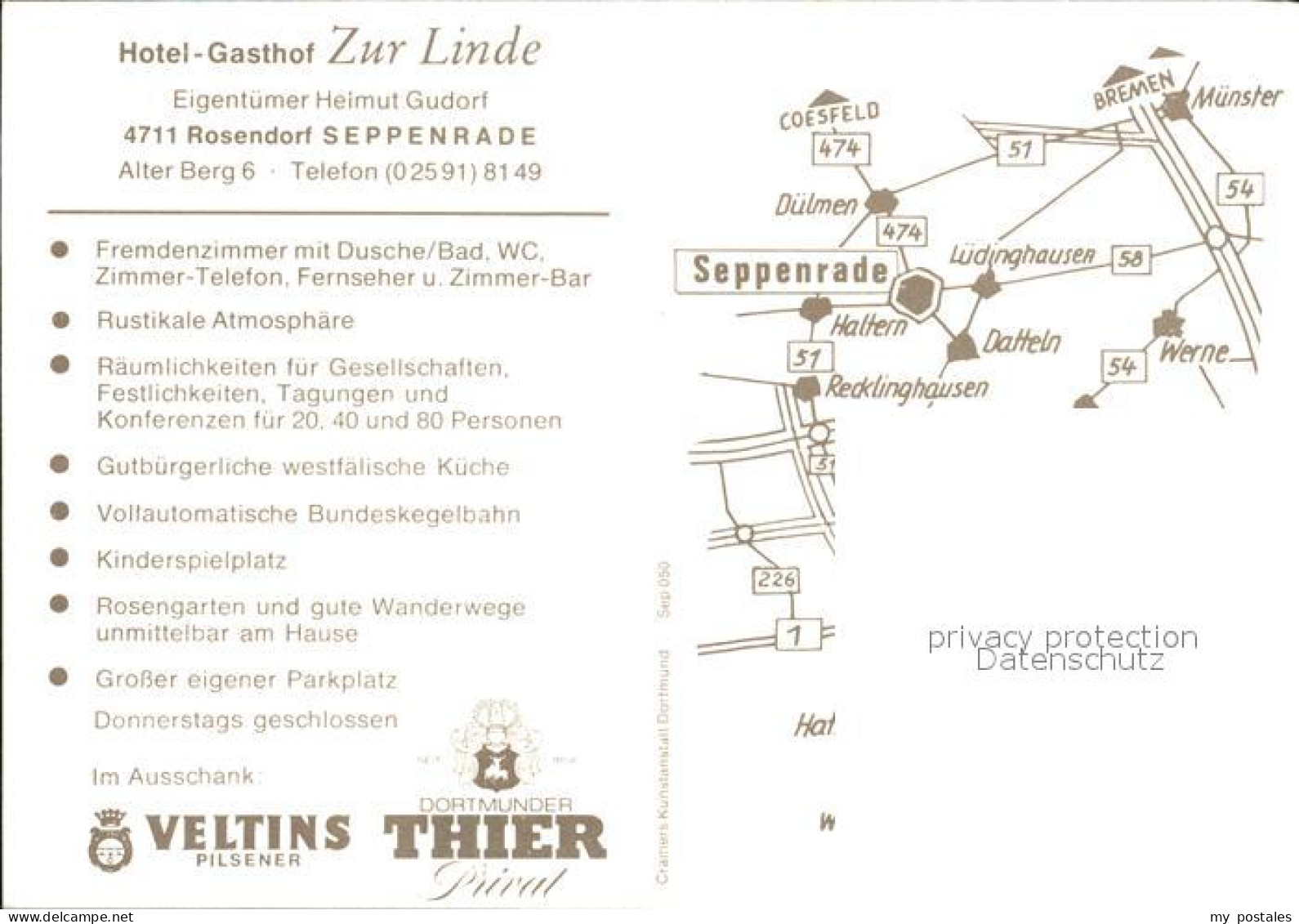 72366993 Seppenrade Gasthof Zur Linde Luedinghausen - Lüdinghausen