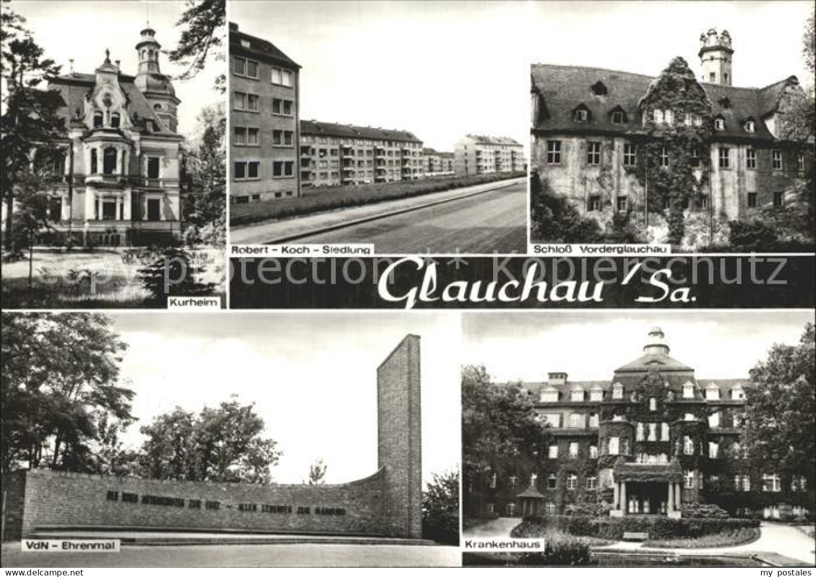 72362372 Glauchau Kurheim Schloss VdN-Ehrenmal Krankenhaus Glauchau - Glauchau