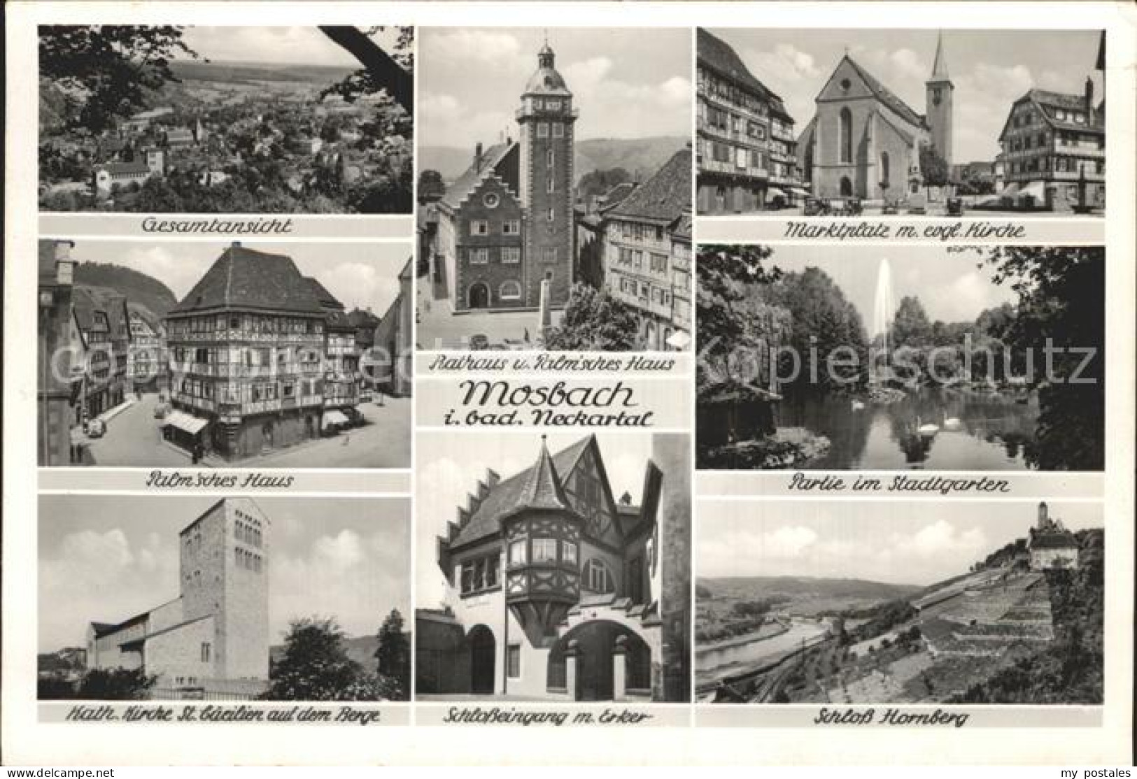 72361141 Mosbach Baden Marktplatz Kirche Rathaus  Mosbach - Mosbach