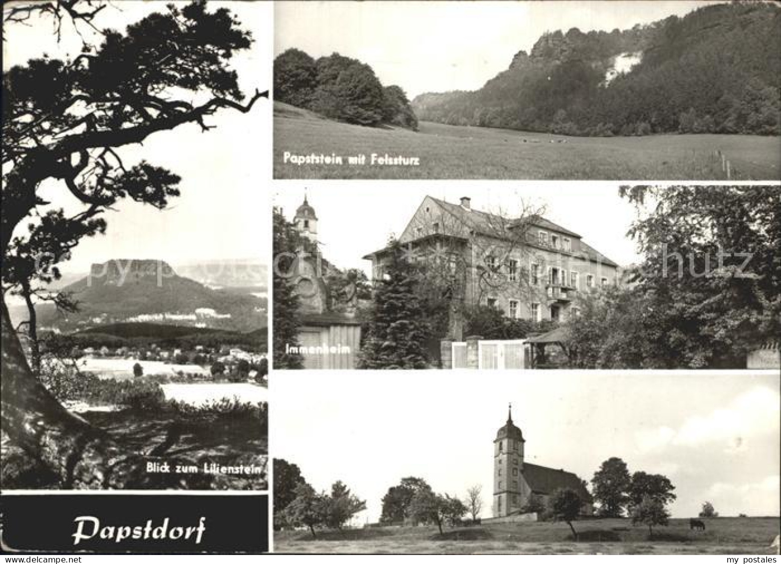 72359898 Papstdorf Lilienstein Felssturz Kirche Gohrisch - Gohrisch