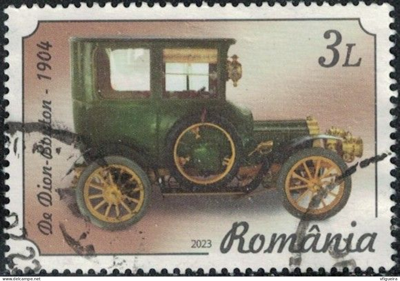 Roumanie 2023 Oblitéré Used Voiture Automobile De Dion-Bouton Y&T RO 6972 SU - Used Stamps