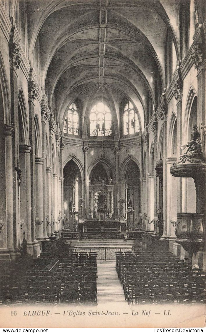 FRANCE - Elbeuf - Vue Générale De L'église Saint Jean - La Néf - L L - Carte Postale Ancienne - Elbeuf