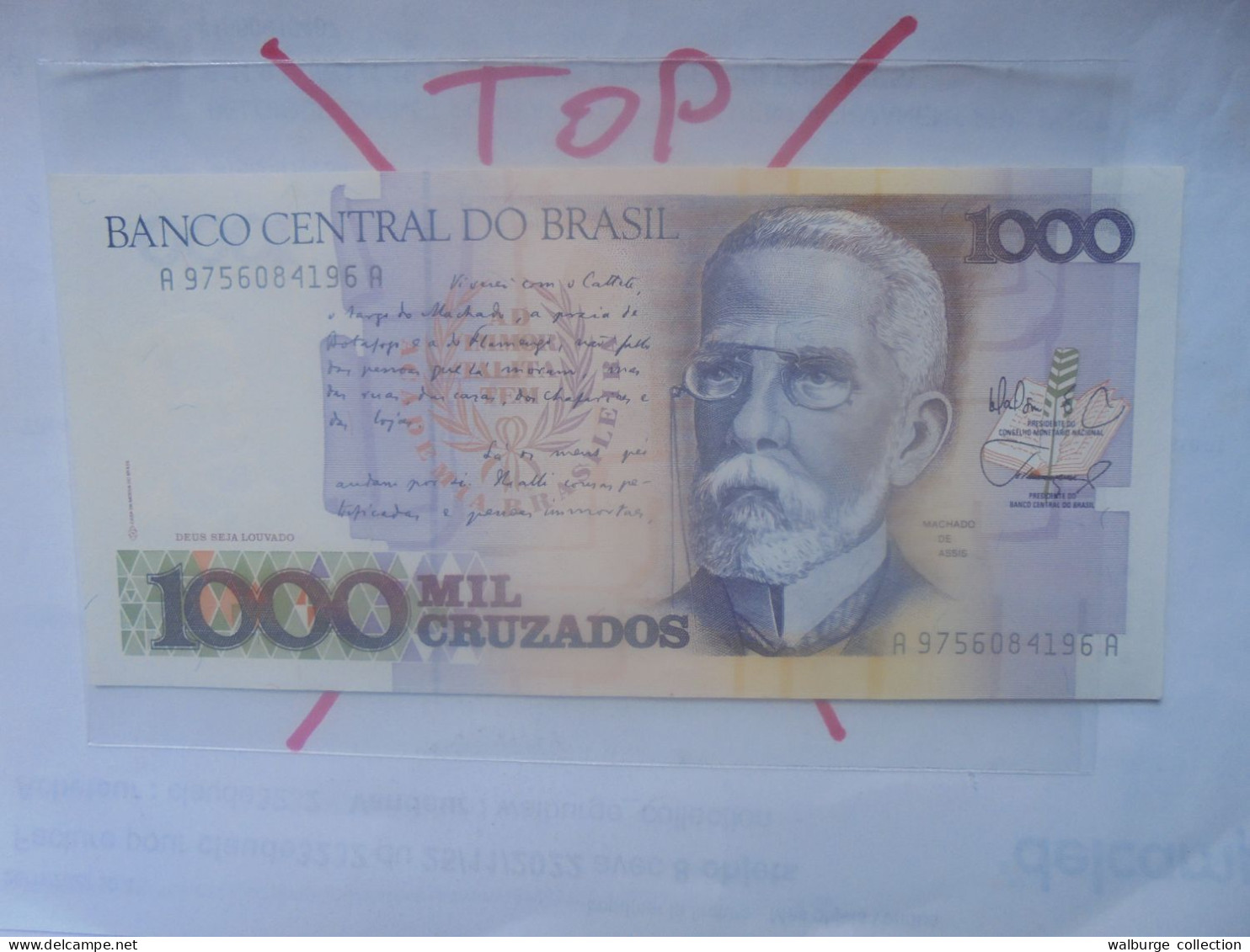 BRESIL 1000 CRUZADOS 1987-88 Neuf (B.33) - Brazilië