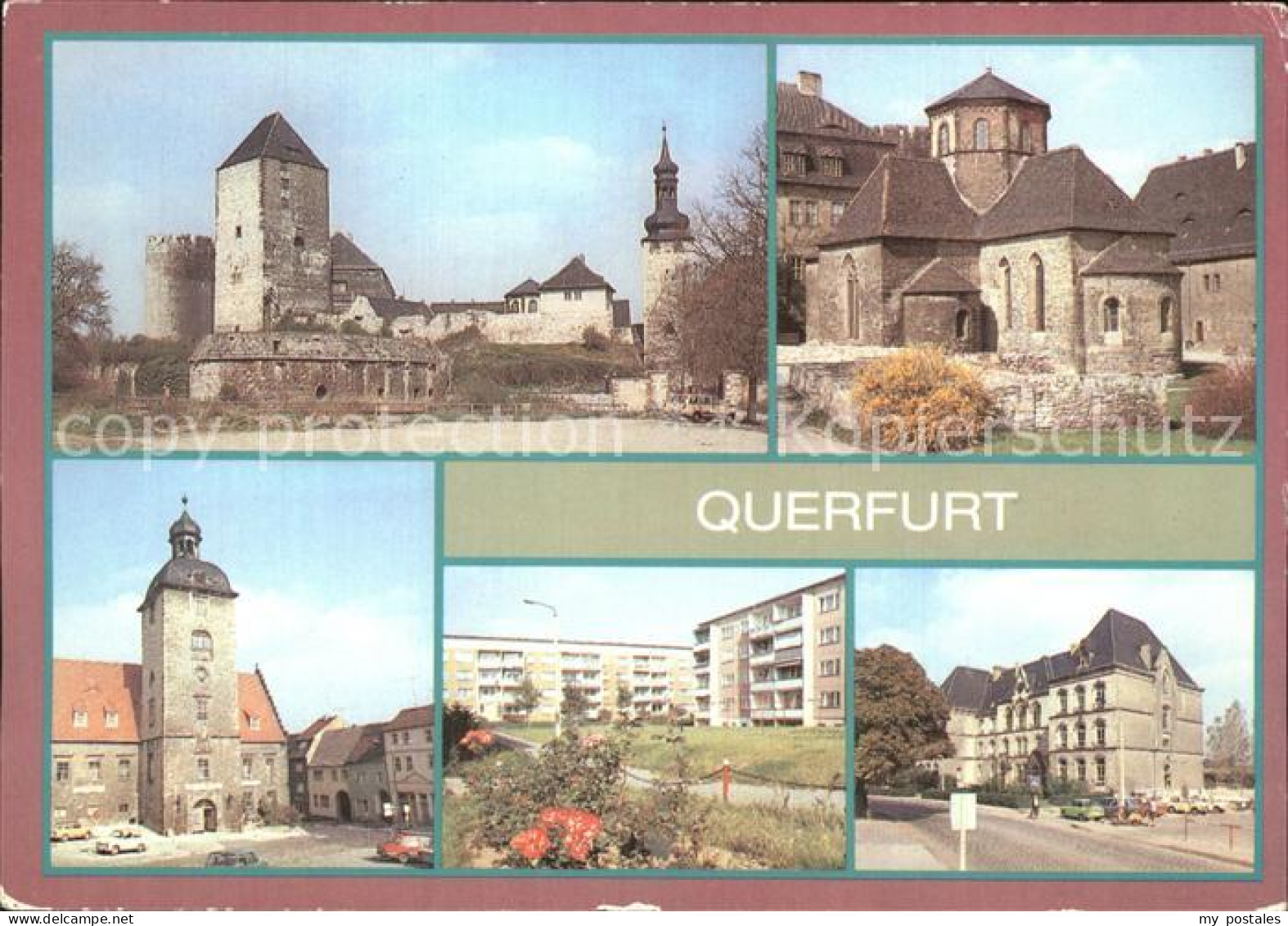 72356759 Querfurt Burg Rathaus Neubaugebiet Polytechnische Oberschule Querfurt - Querfurt