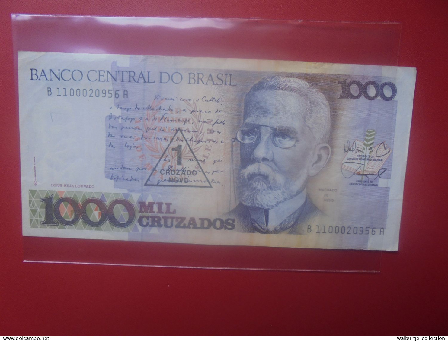 BRESIL 1 CRUZADO NOVO/1000 CRUZADOS 1989 Circuler (B.33) - Brasil