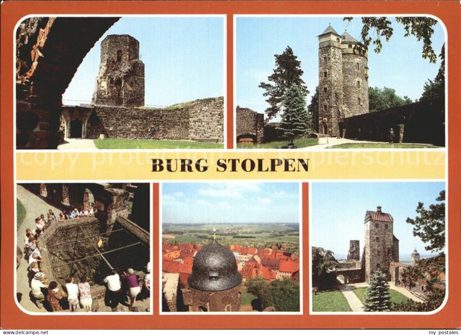 72356007 Stolpen Burg Siebenspitzenturm Johannisturm Brunnen Schloesserturm Seig - Stolpen