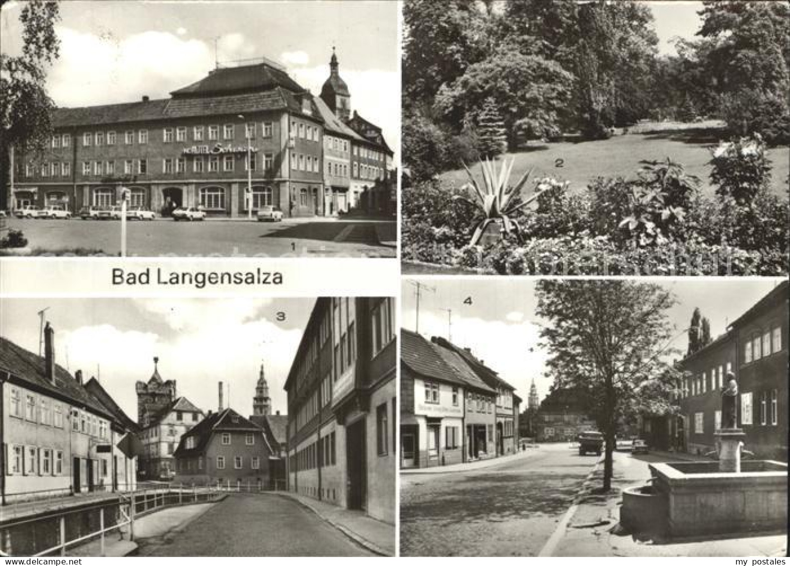 72355901 Bad Langensalza HO Hotel Schwan Kurpark Storchennest Otto Winter Str Ba - Bad Langensalza