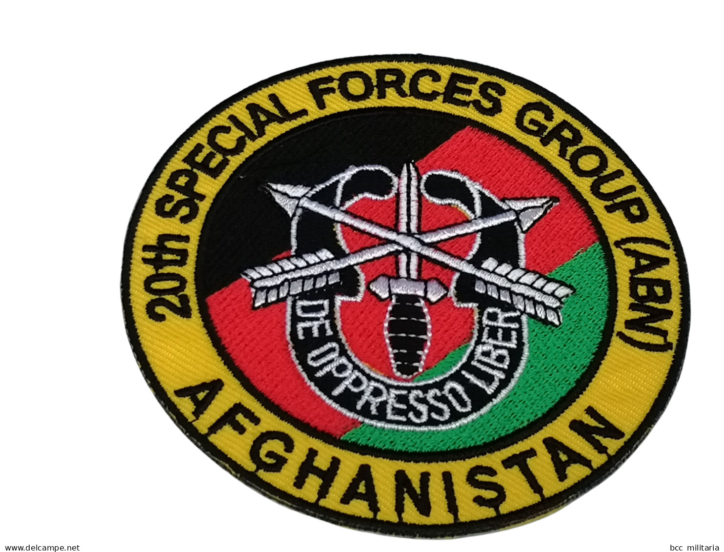 20 Th Spécial Forces Forces Group ( ABN) Afghanistan - 85 Mm Occasion - Ecussons Tissu