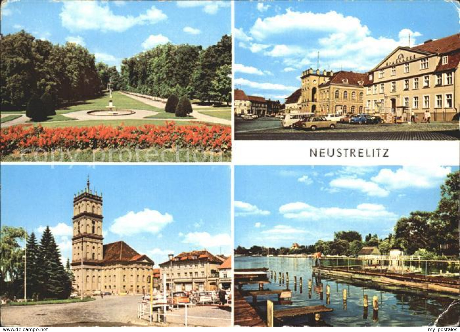 72354636 Neustrelitz Stadtpark Rathaus Marktplatz Stadtkirche Zierker See Neustr - Neustrelitz