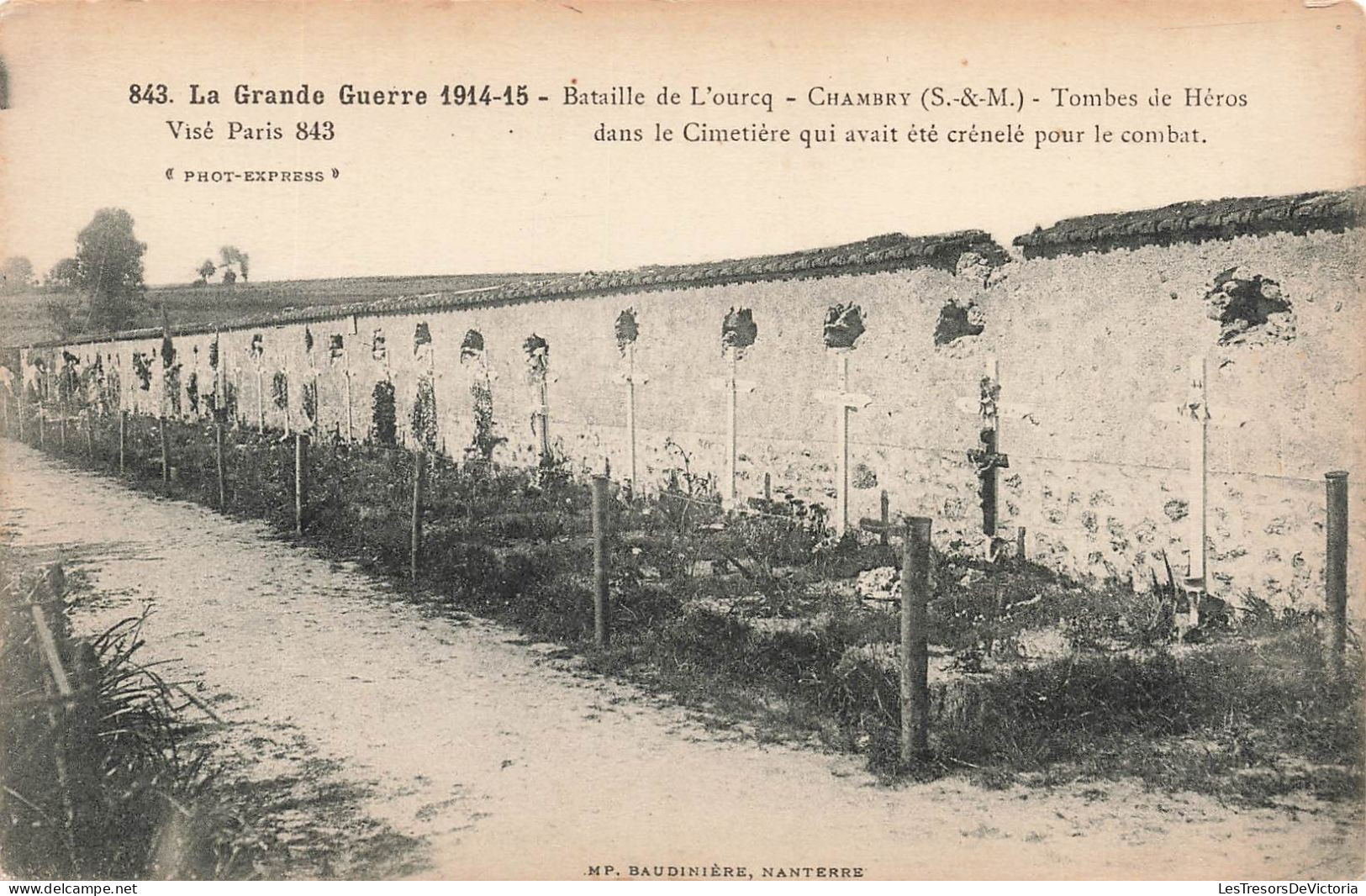 FRANCE - La Grande Guerre 1914-15 - Bataille De L'Ourcq - Chambry - Baudinière Nanterre - Carte Postale Ancienne - Nanterre