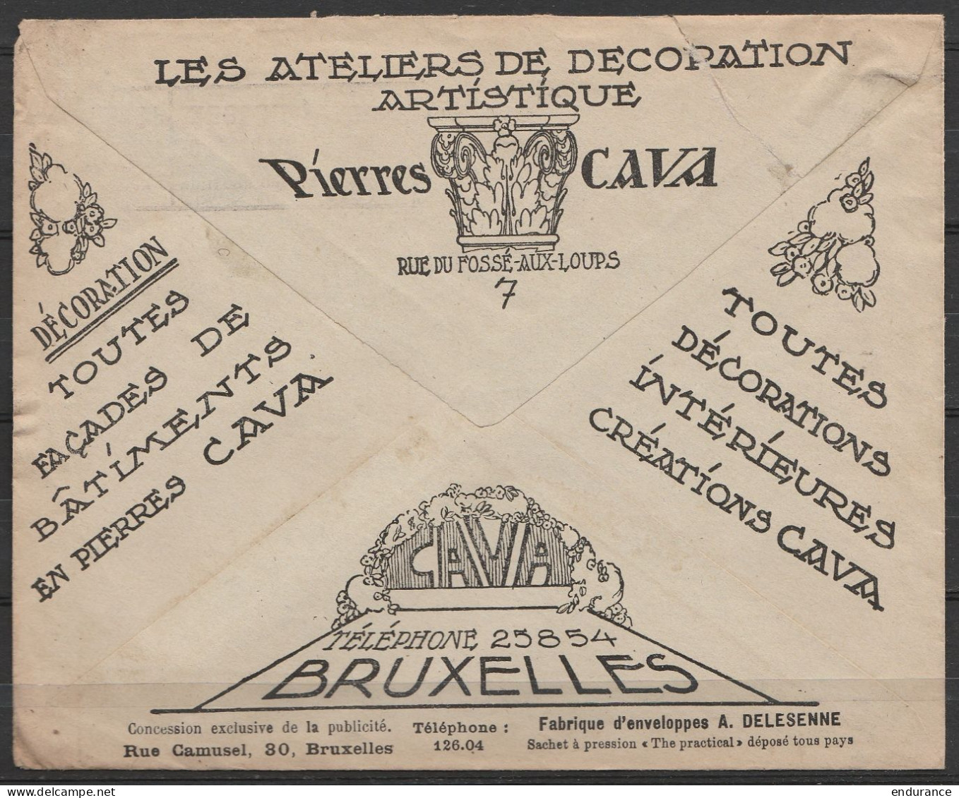 L. Bureau Des Chèques Postaux Flam " BRUXELLES-CHEQUES /12 XI 1926" Pour RHODE-St-GENESE - Voir Publicité Au Dos : Ateli - Franchise