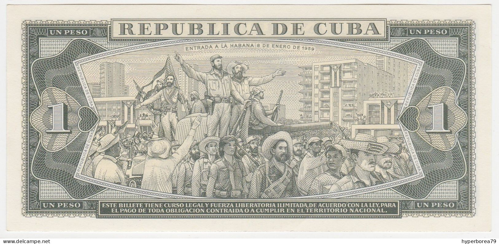 Cuba P 102 B - 1 Peso 1985 - AUNC - Cuba